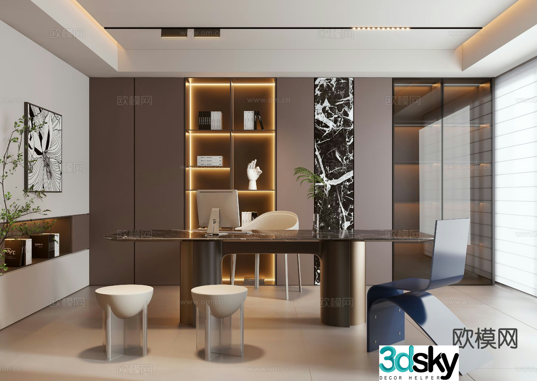 Italian study 3D model
