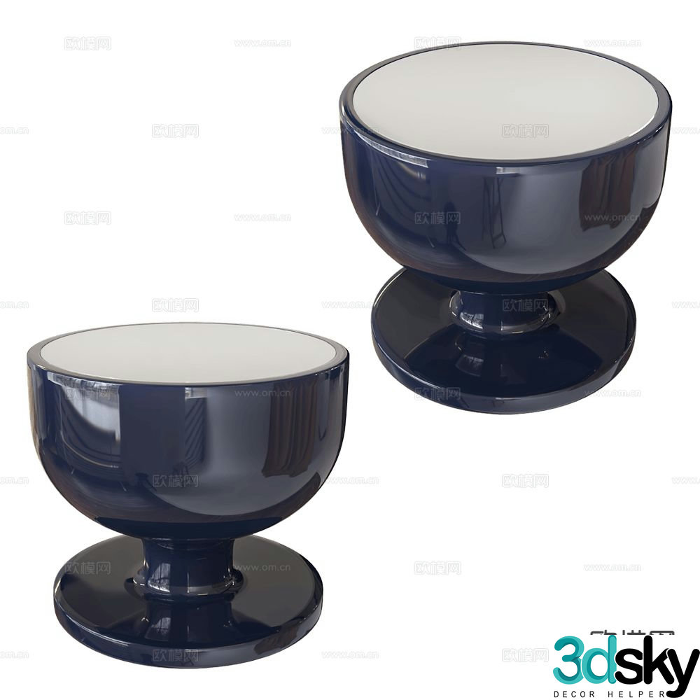 Moooi side table corner table 3d model