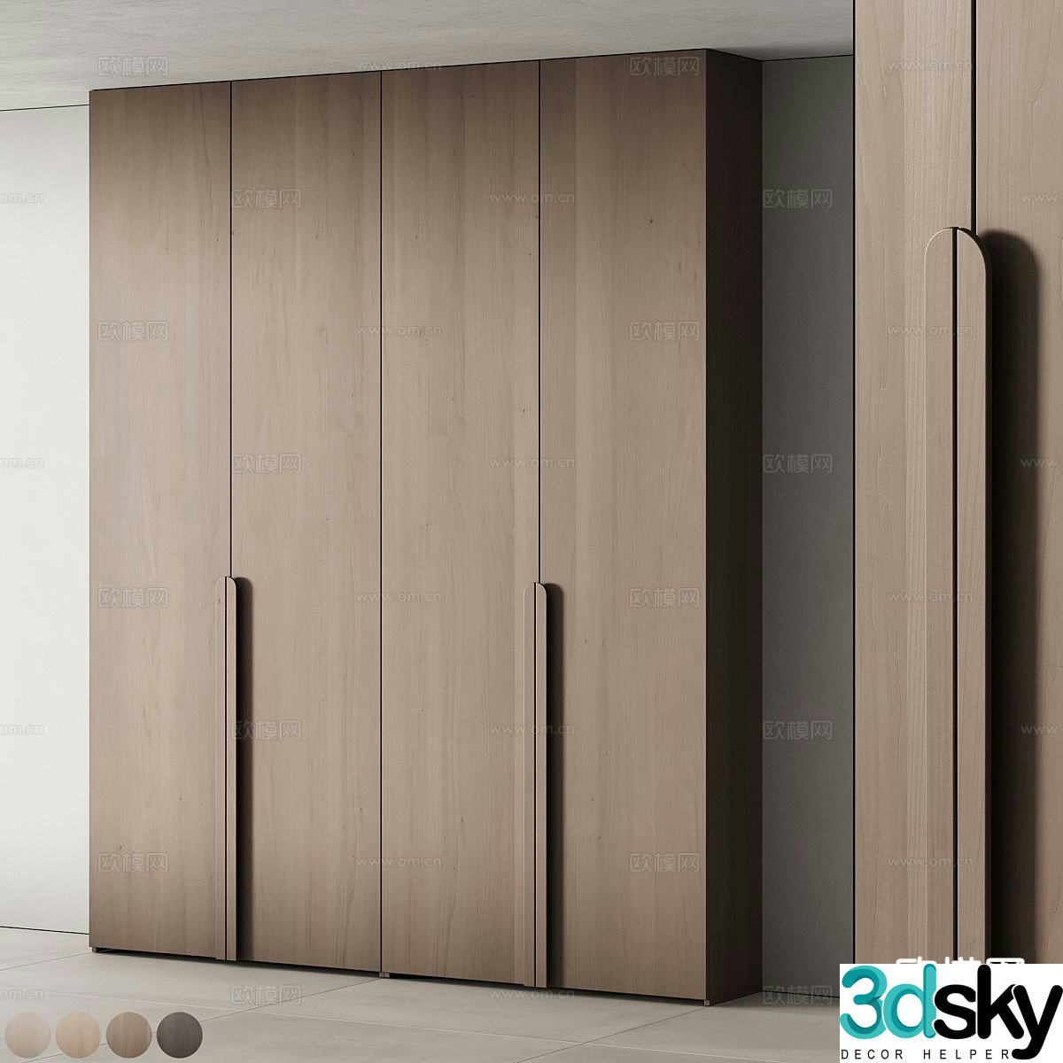 Modern wardrobe 3d model