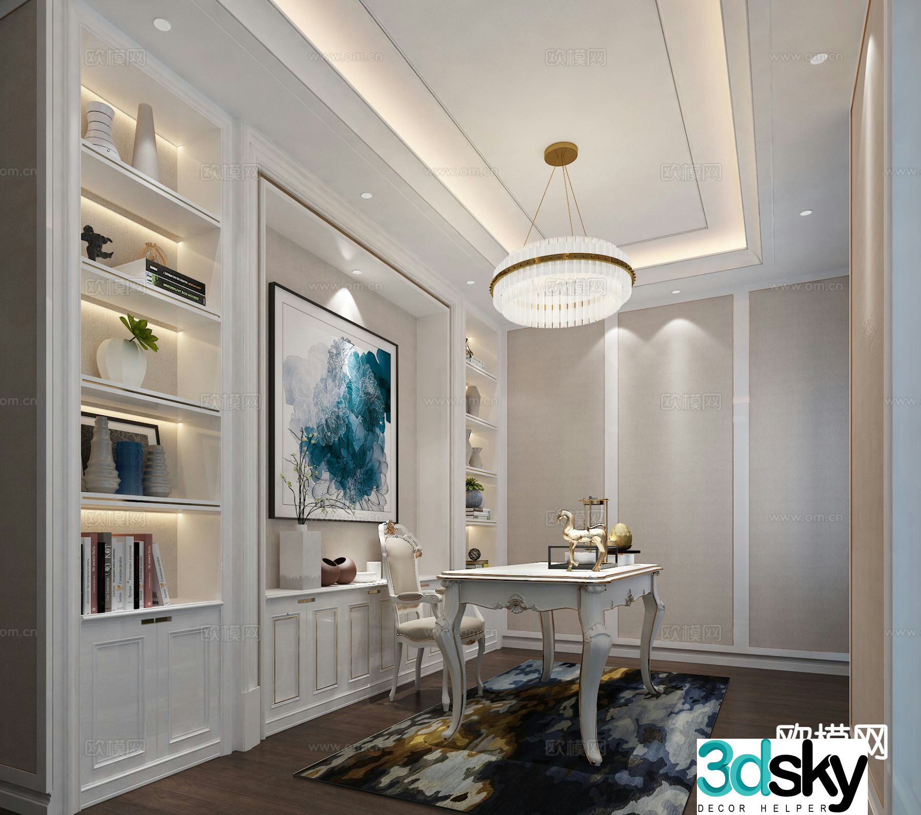American study 3d model