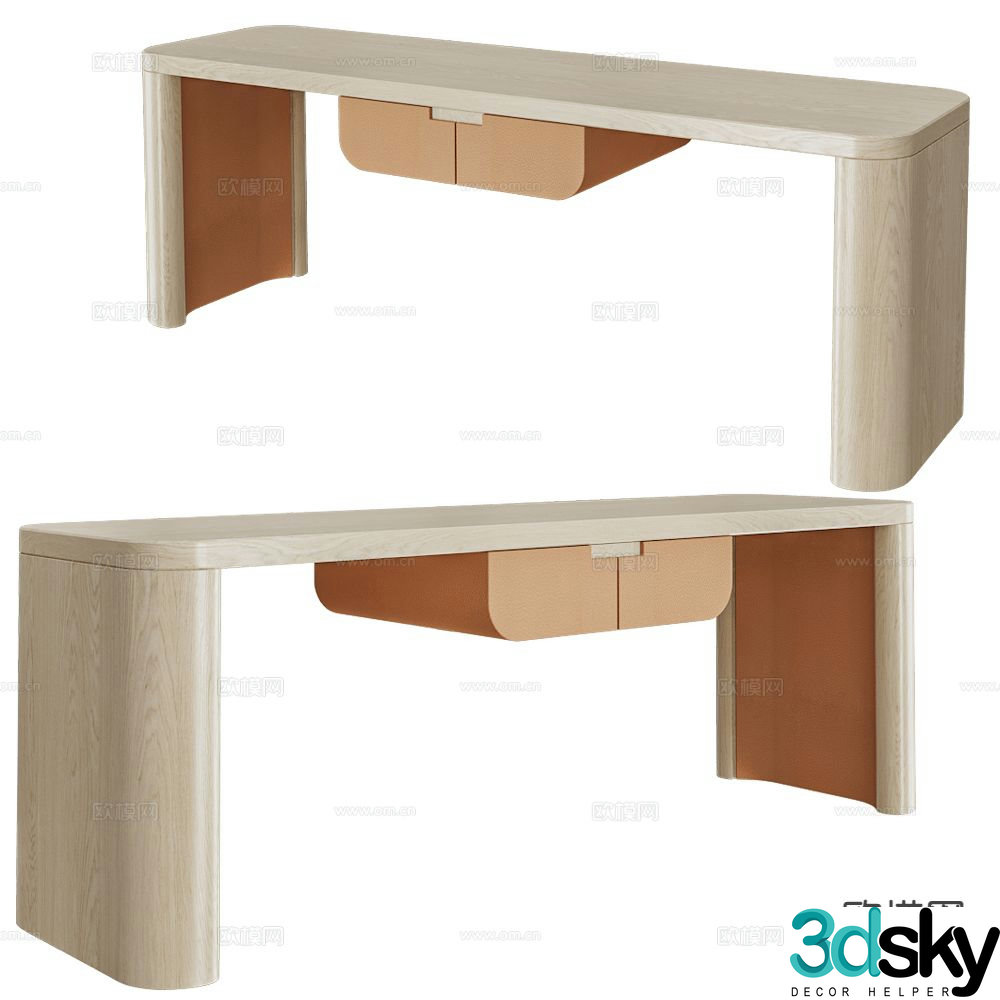 Modernature Italian desk desk 3d model