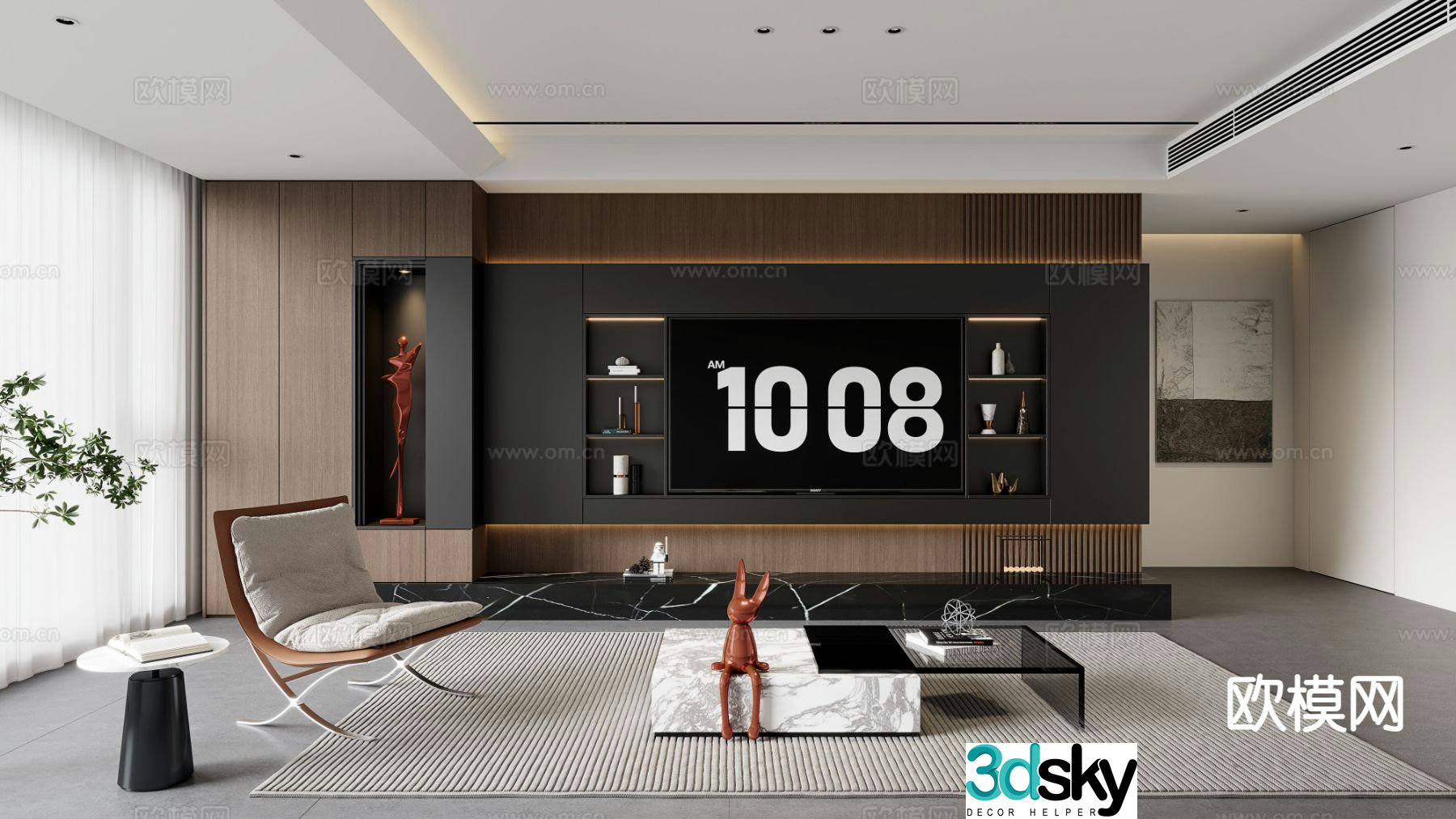 Italian living room 3d model