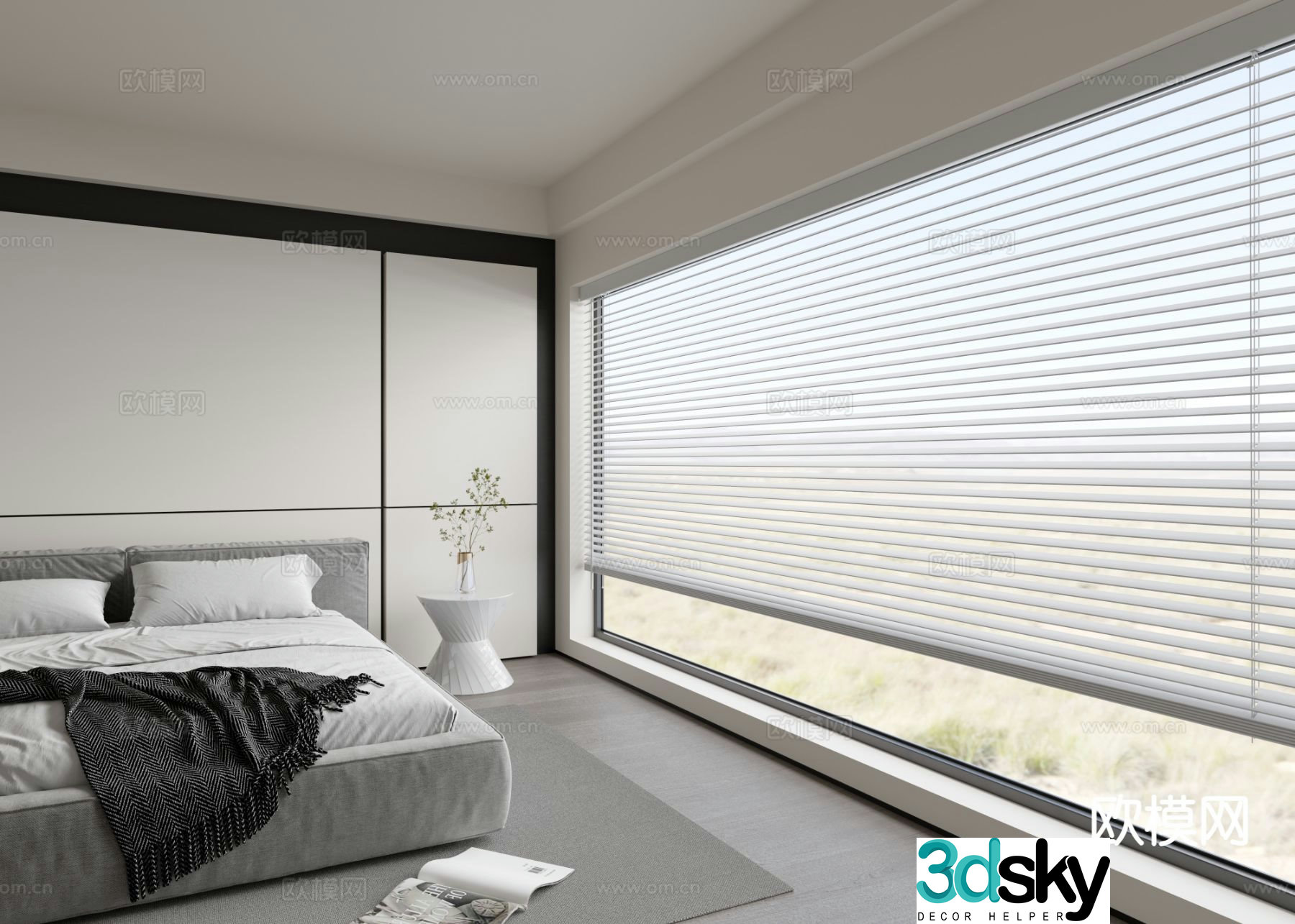 Modern Venetian Blinds 3d model