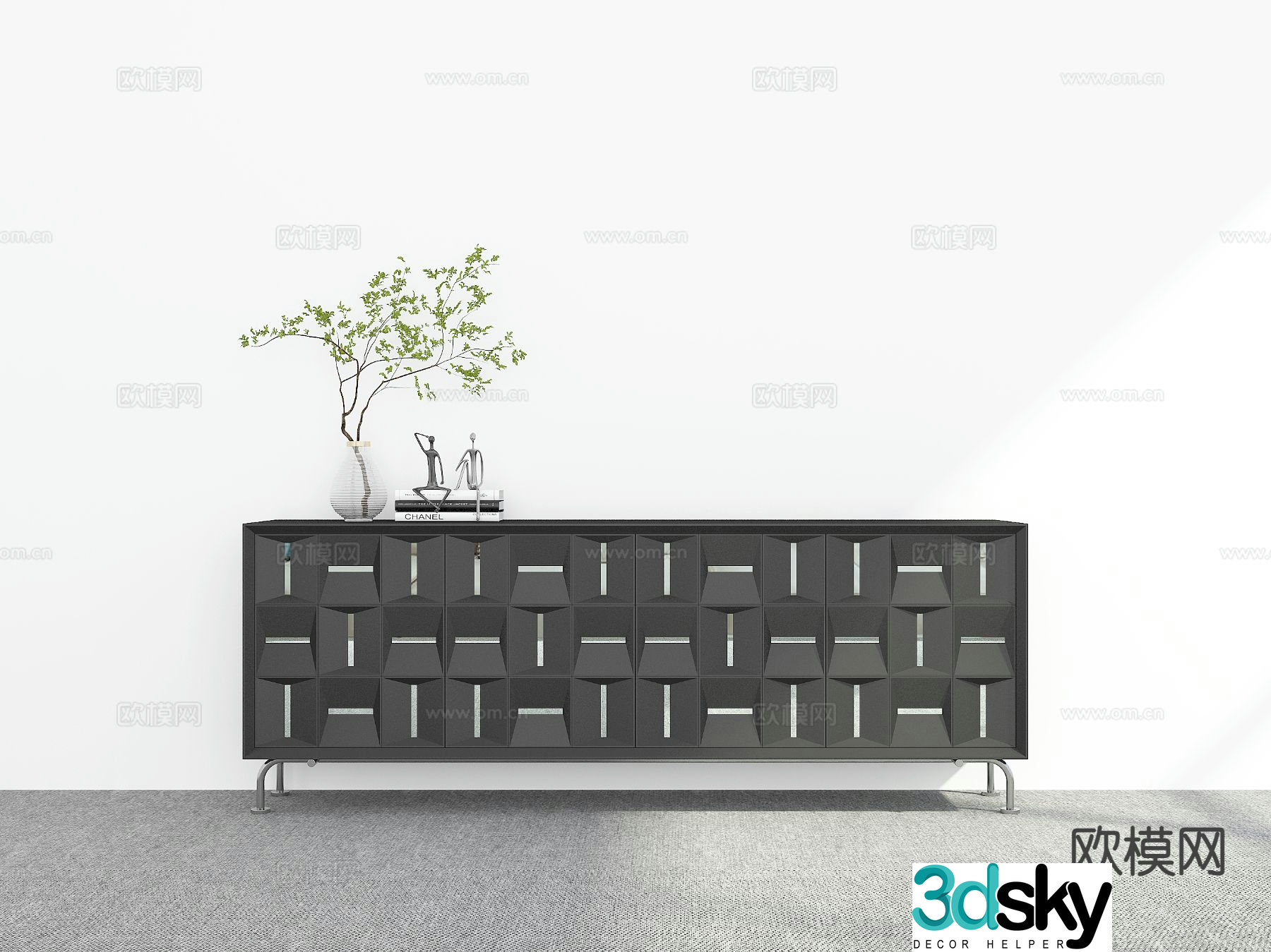 Modern sideboard 3d model