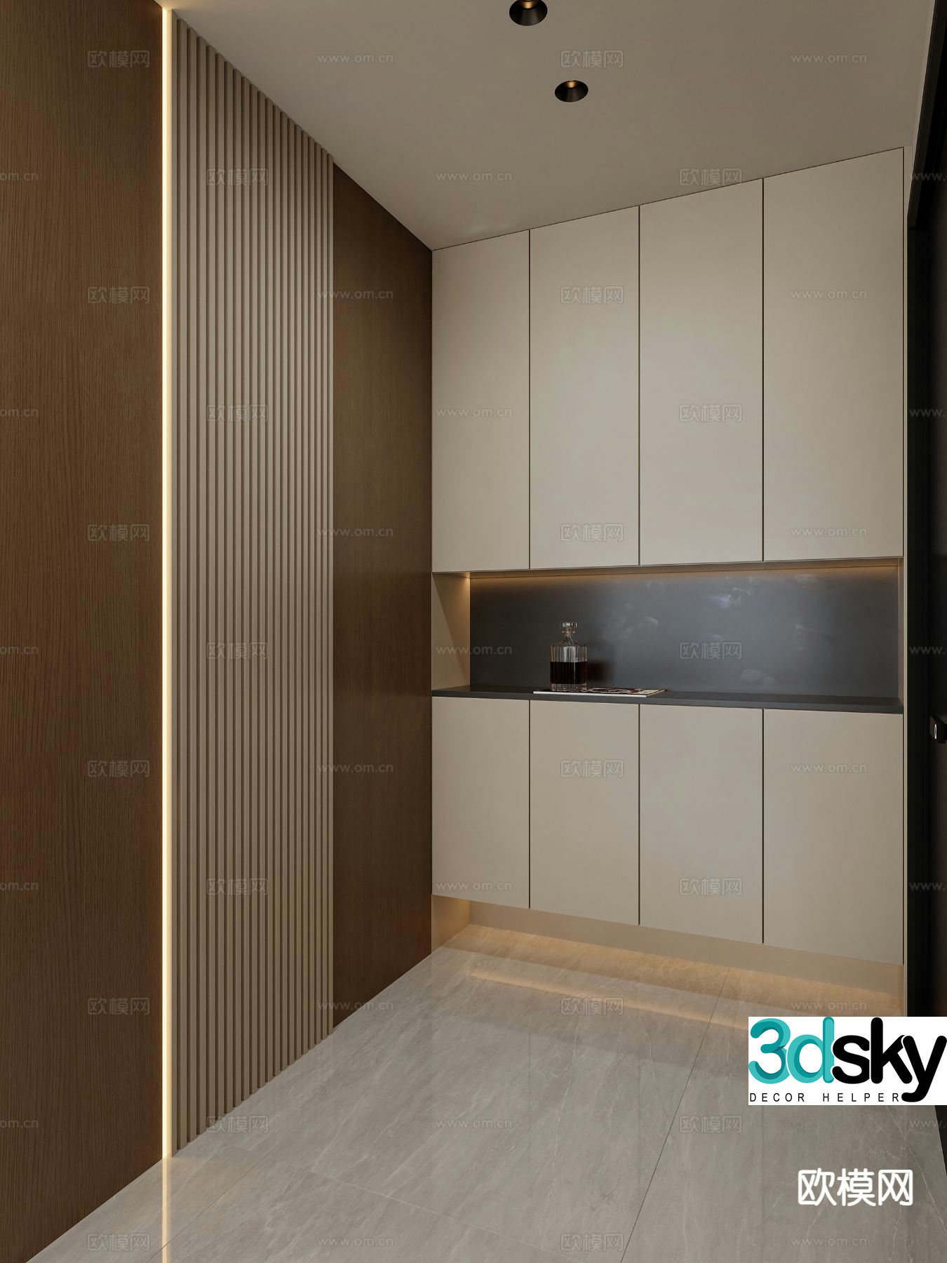 Modern shoe cabinet simple shoe cabinet 3d model