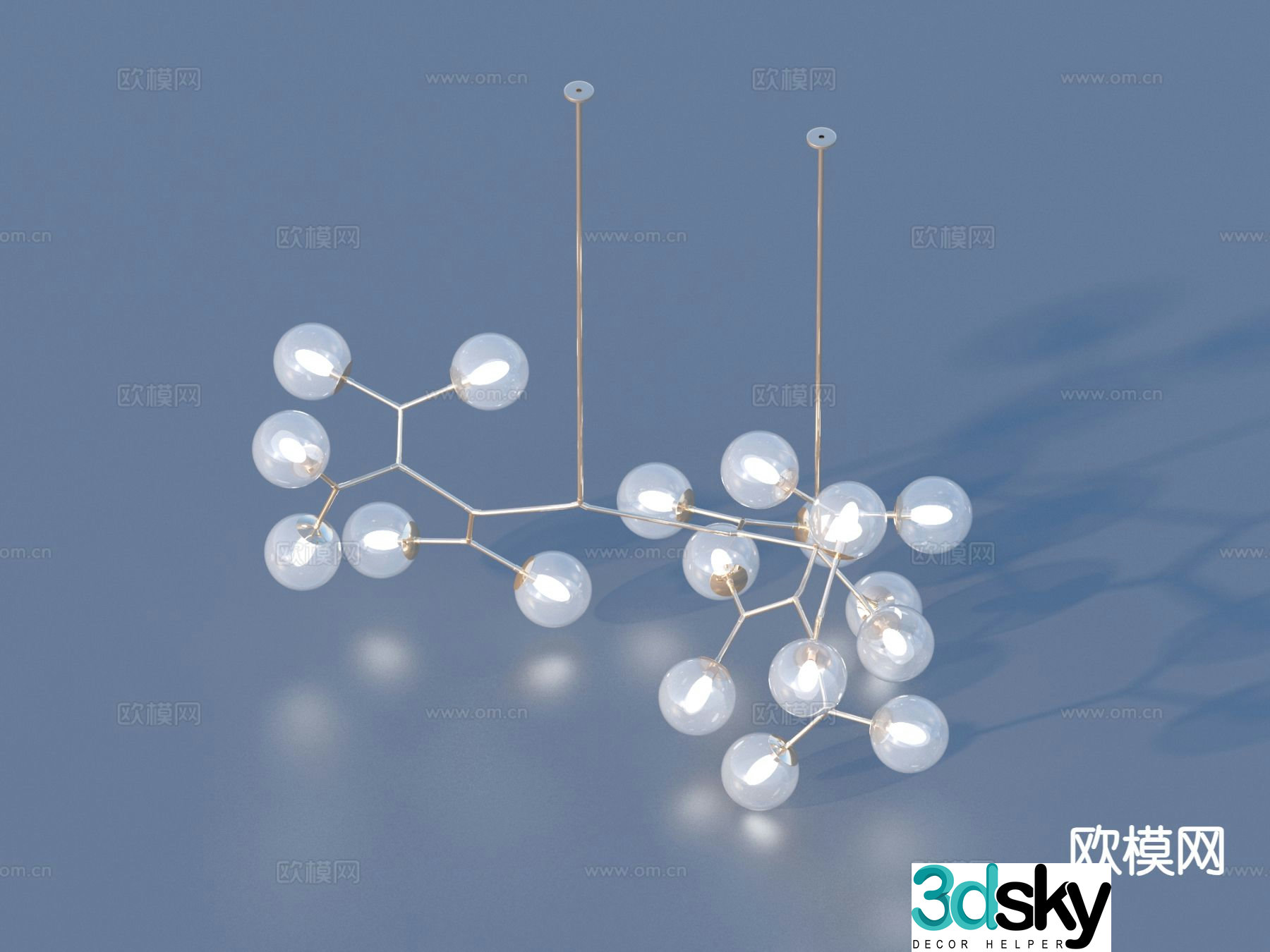 Chandelier fashionable chandelier 3d model