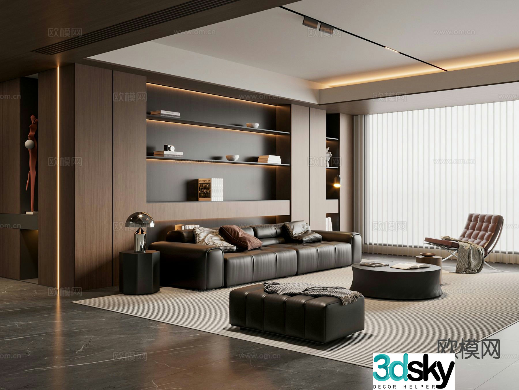 Italian living room 3d model
