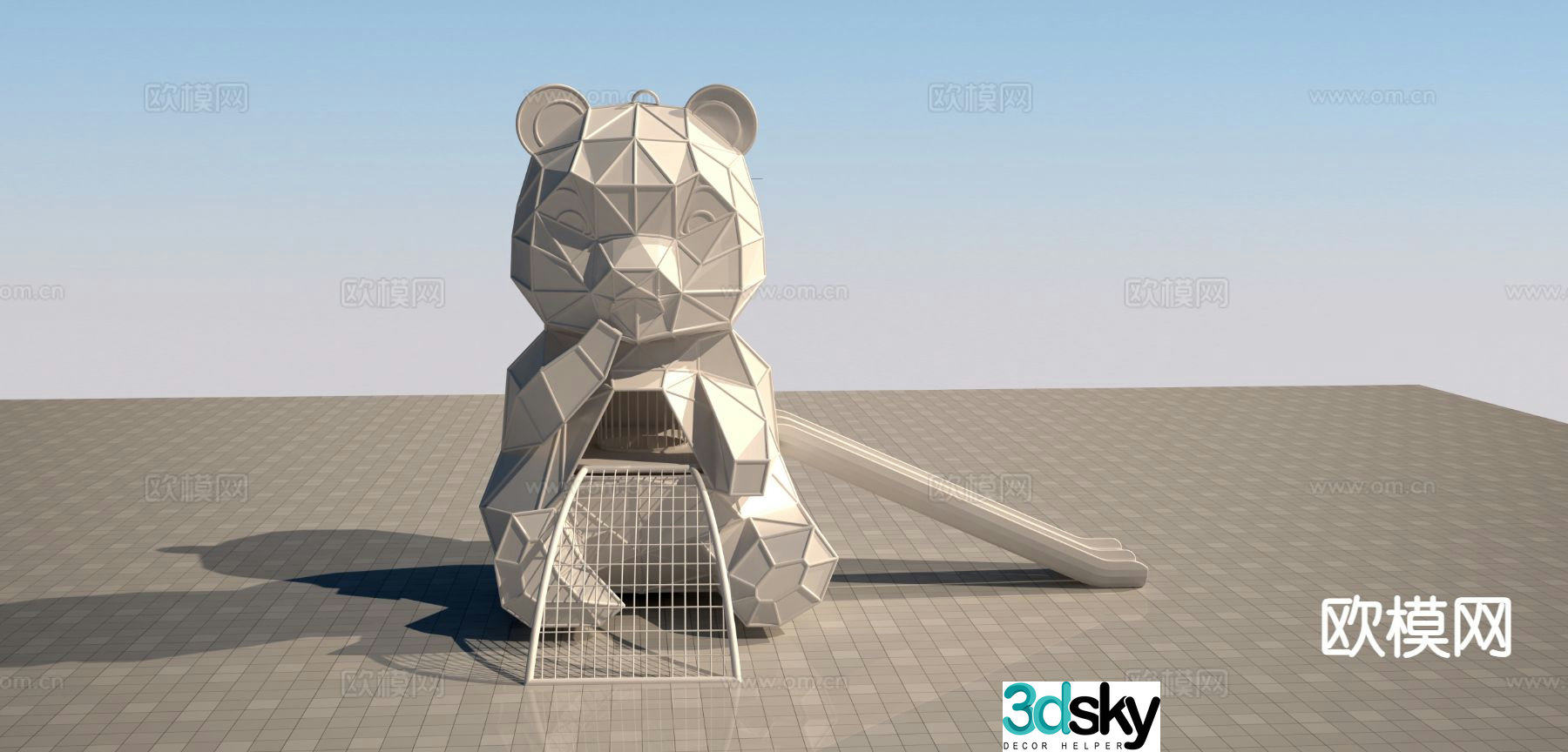 Panda slide 3d model