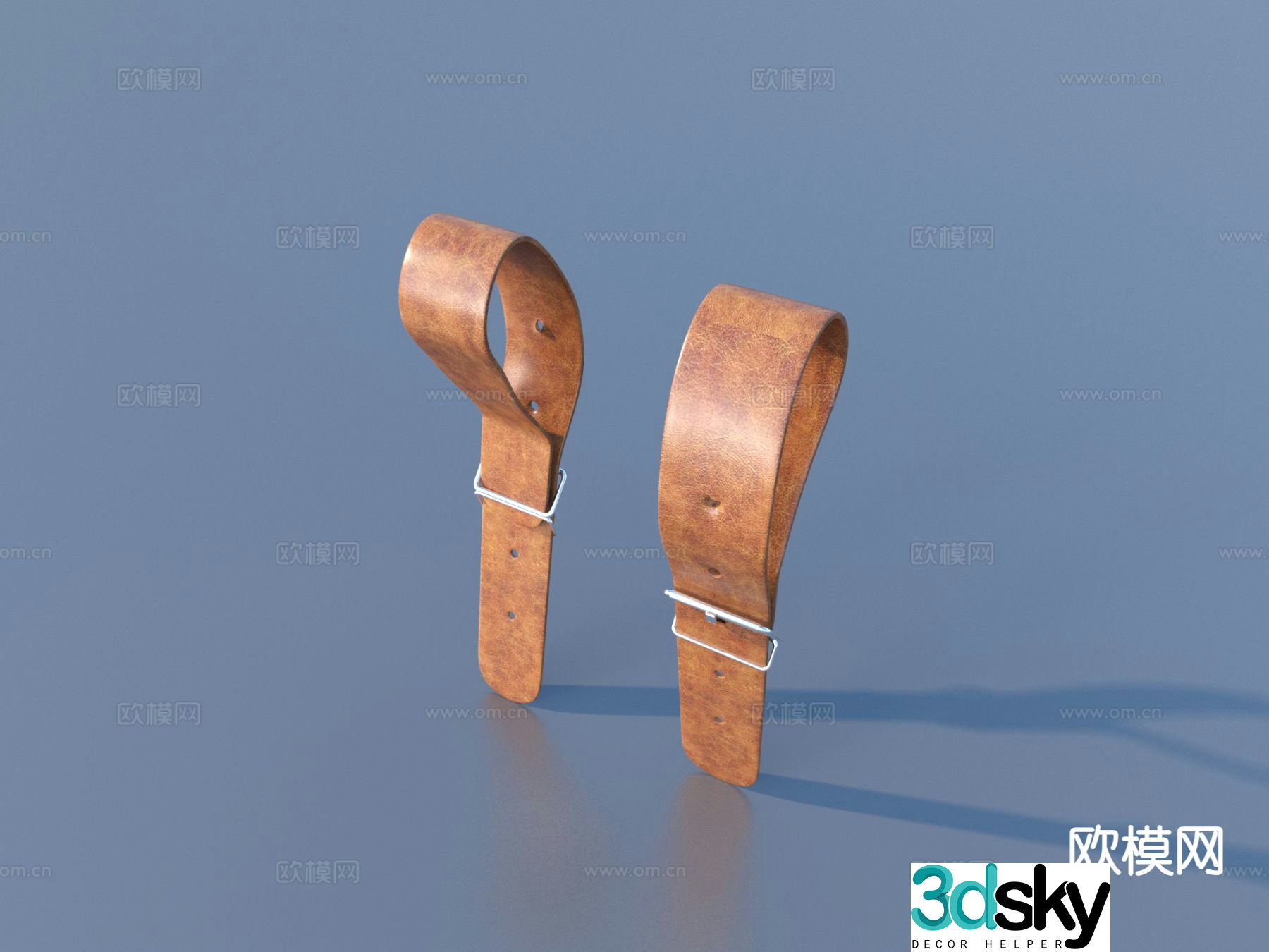 Belt leather hardware parts 3d model