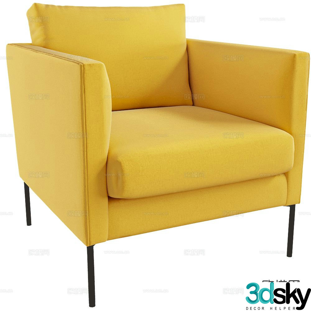 OPTISOFA single sofa 3d model