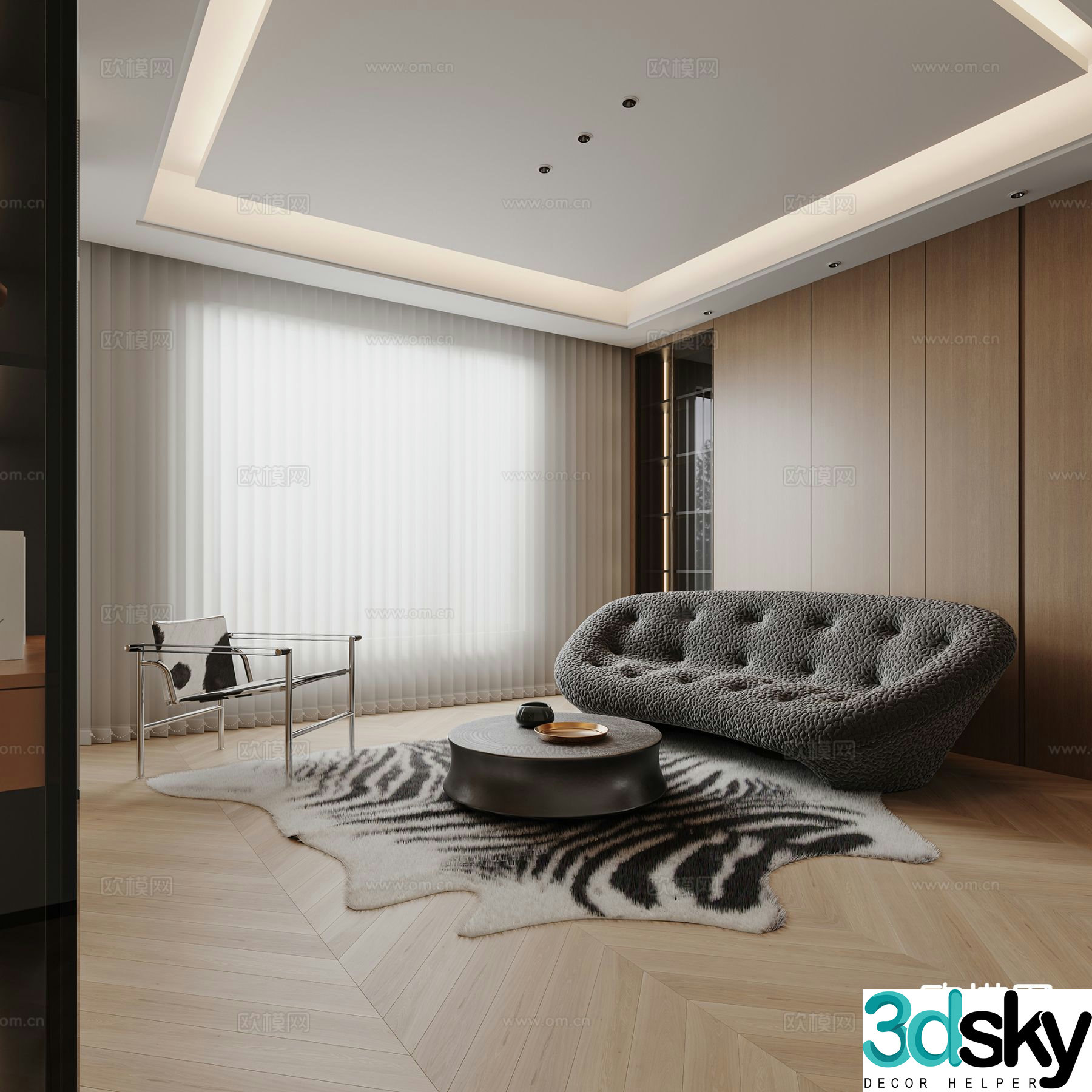 Modern living room 3d model