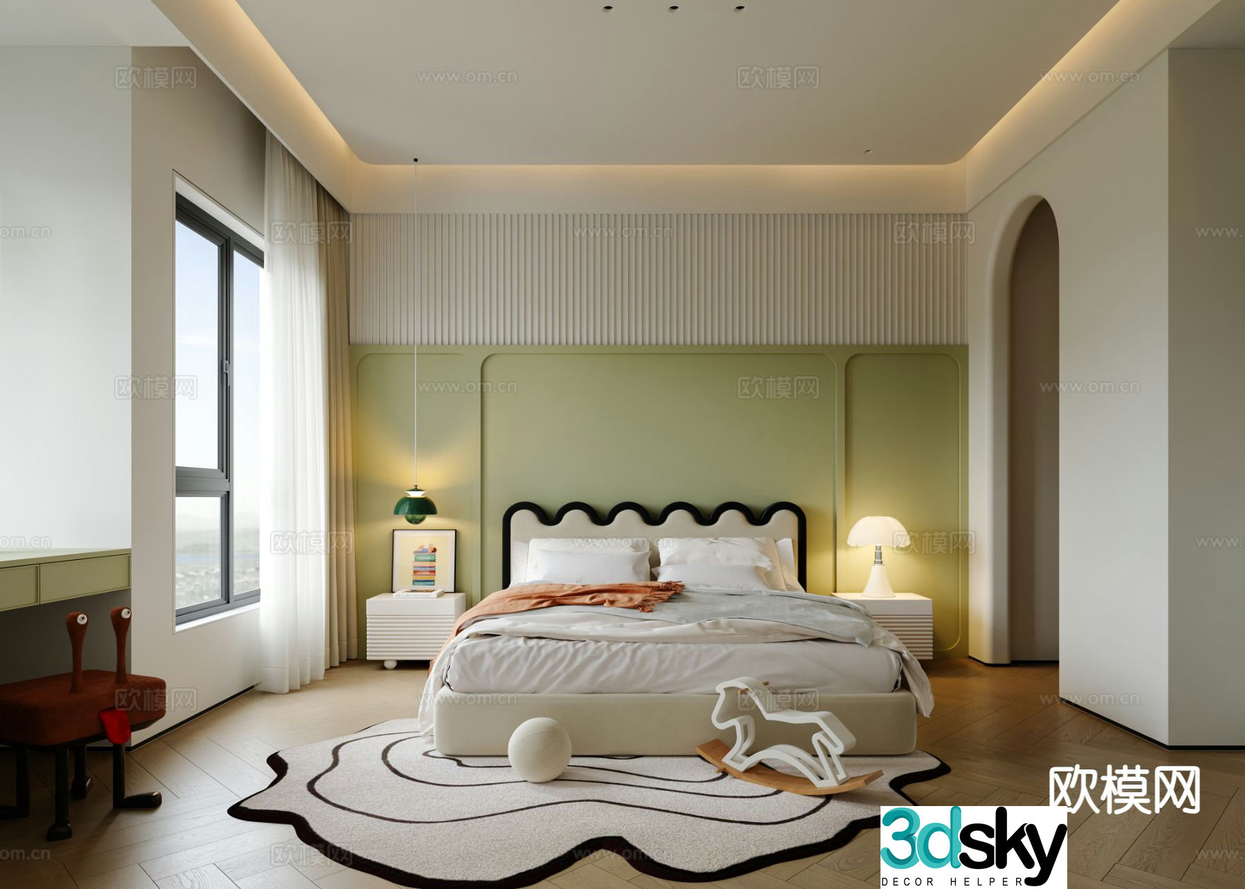 French style children’s room children’s room 3d model