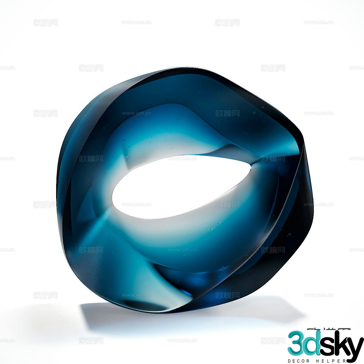 glass sculpture art sculpture 3d model