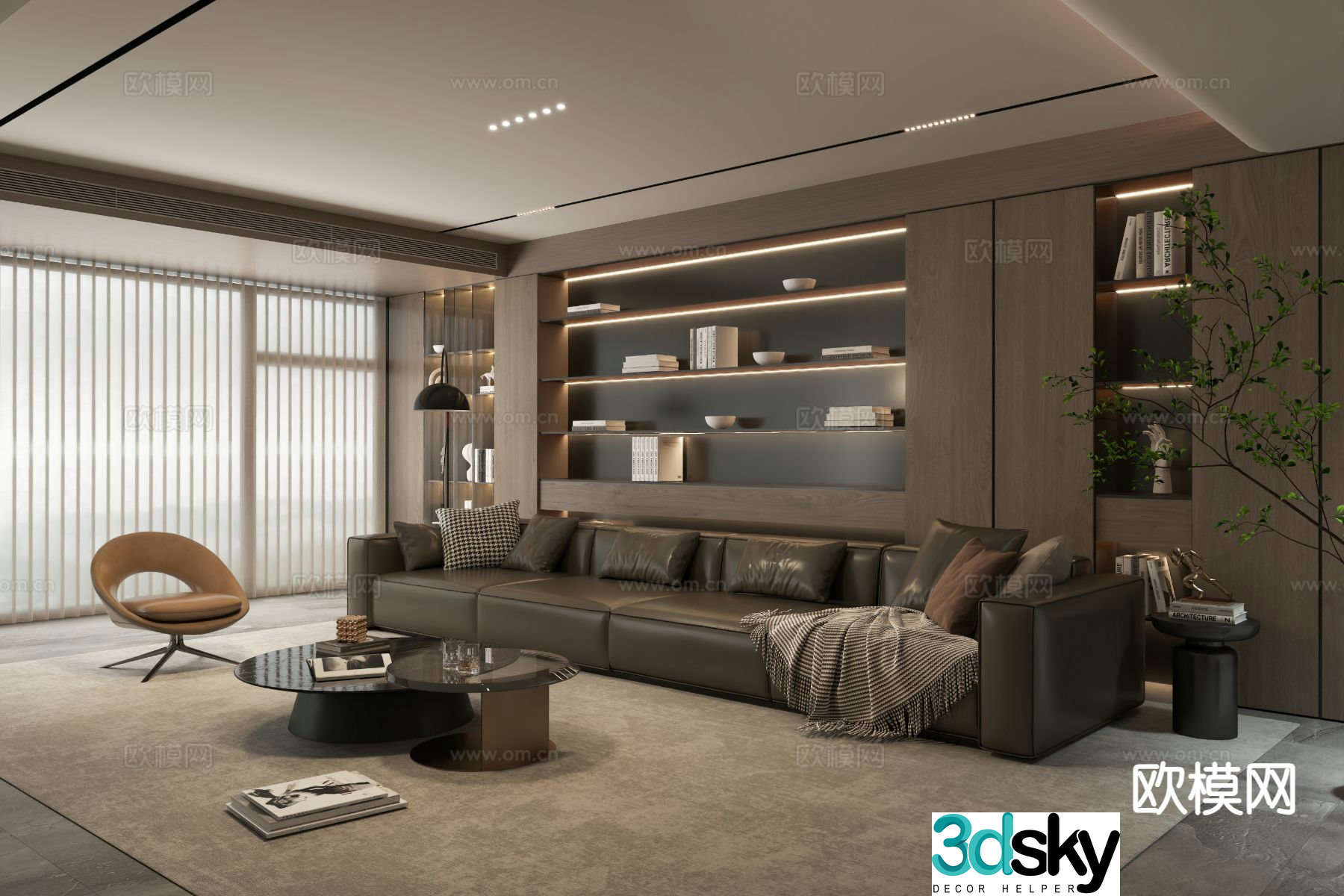 Italian living room 3d model