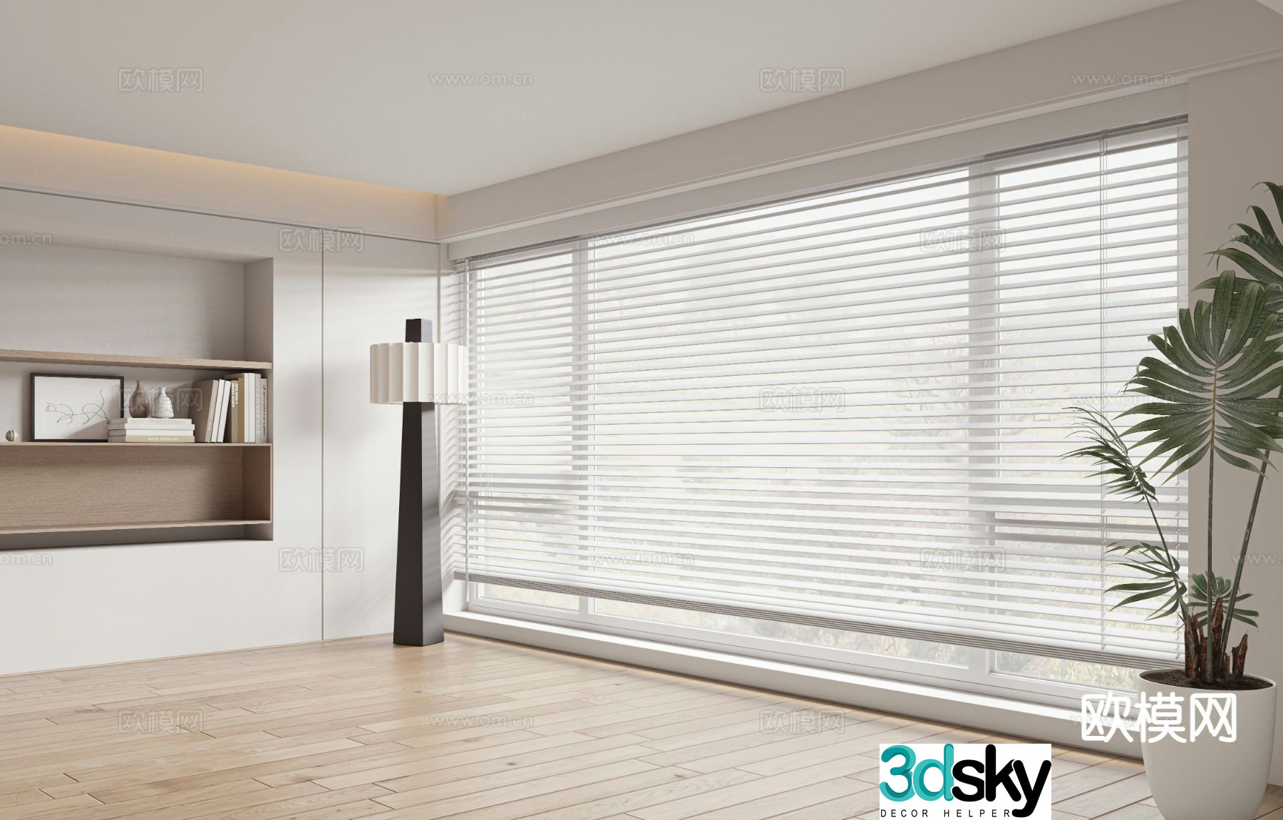 Modern Venetian Blinds 3d model