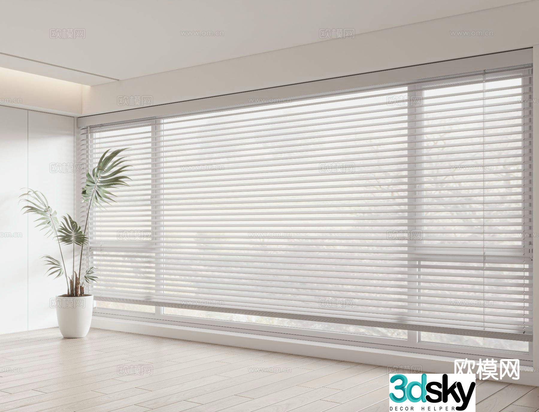 Modern Venetian Blinds 3d model