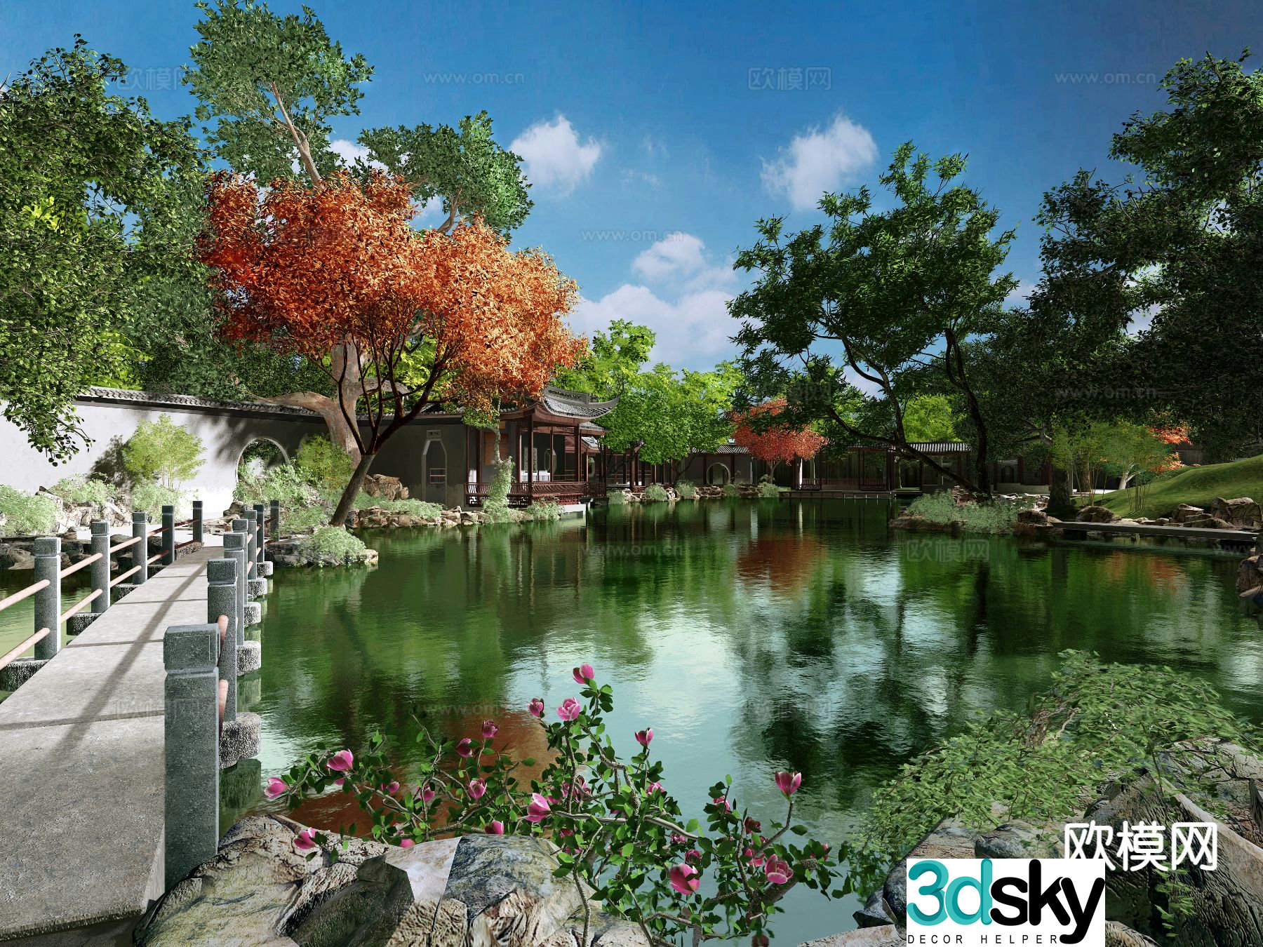 Chinese Suzhou Garden Suzhou Garden Landscape 3D model
