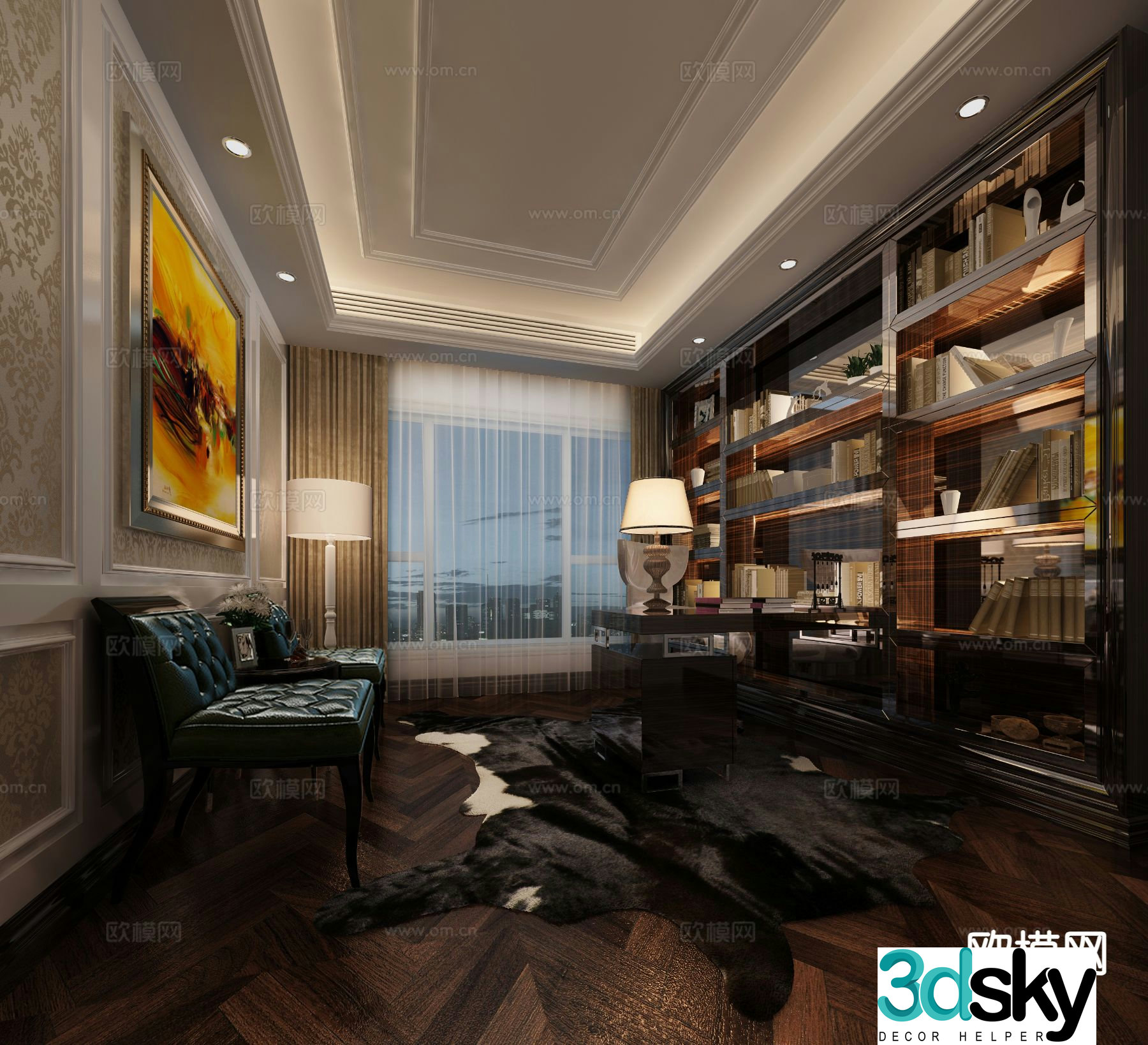 Light luxury study 3D model