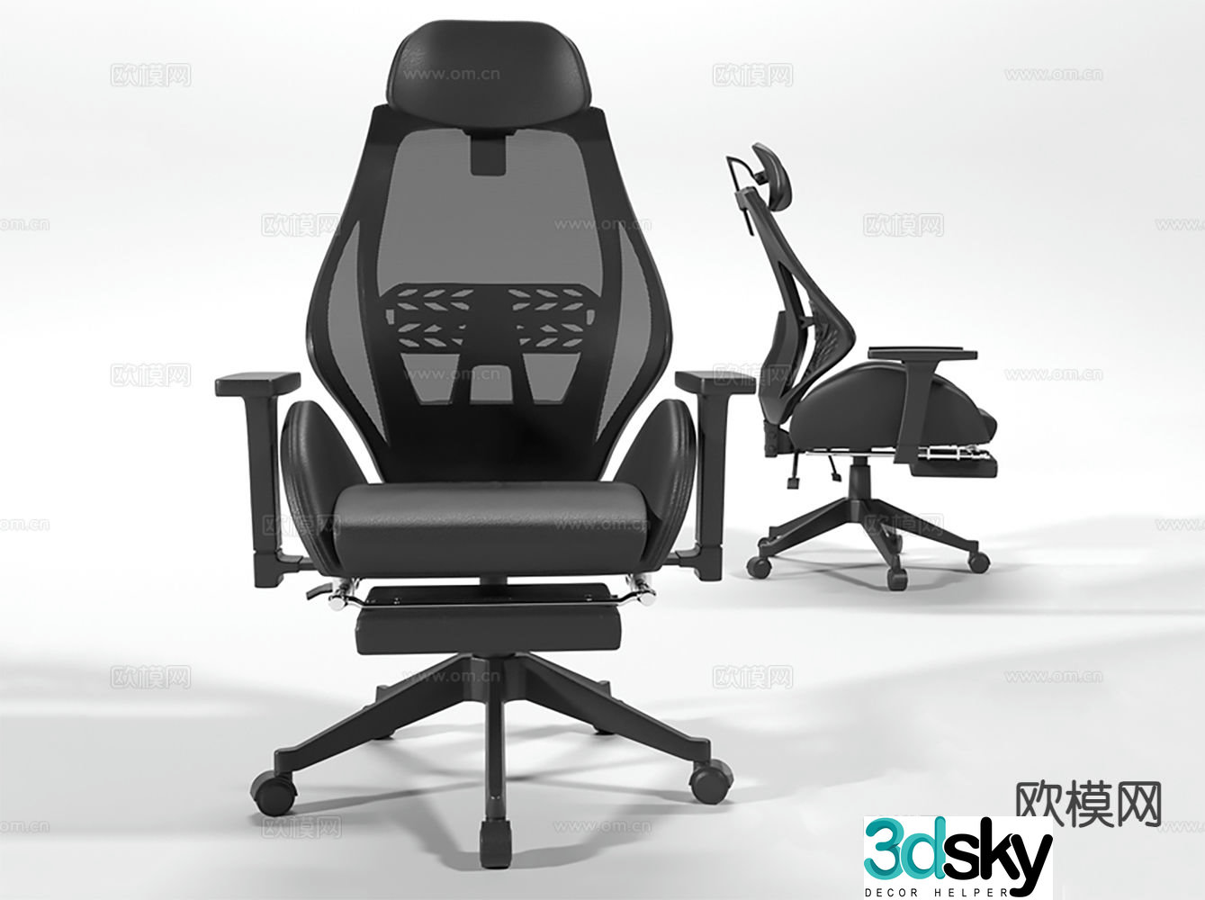 Office chair computer chair gaming chair 3d model