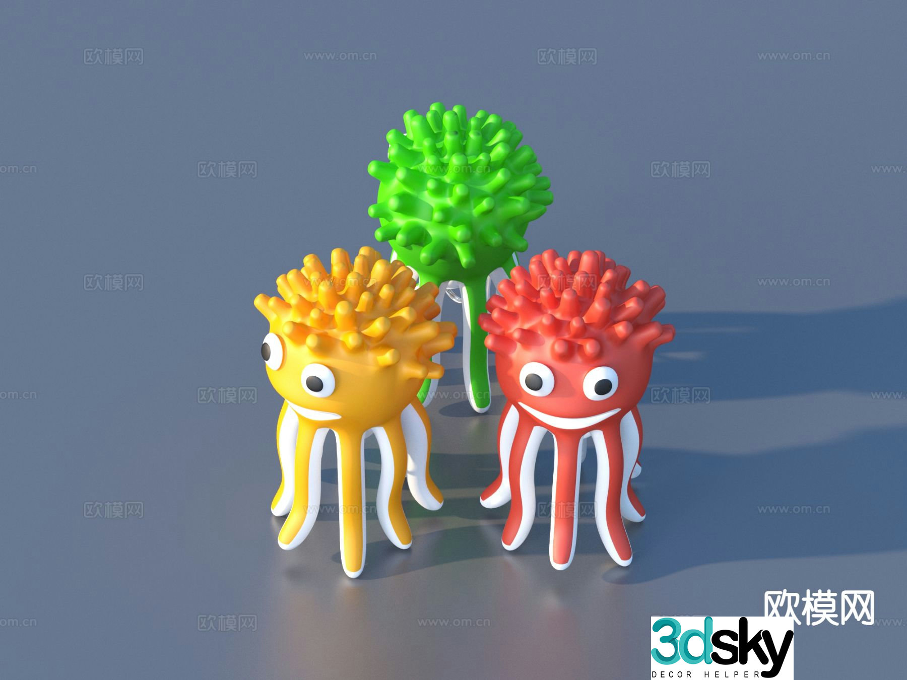 Playground ornaments toys sketch 3d model