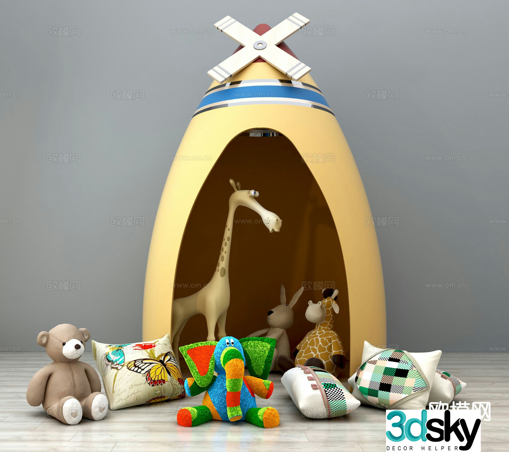 Children’s toys plush doll plush bear 3d model