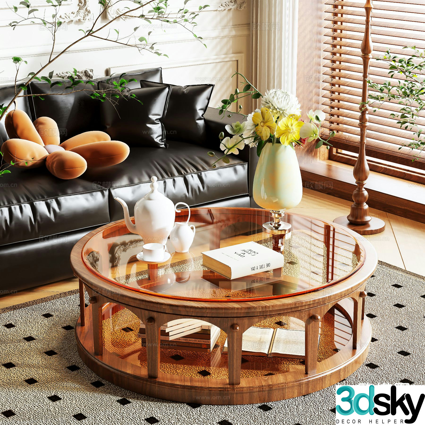 New Chinese coffee table 3d model