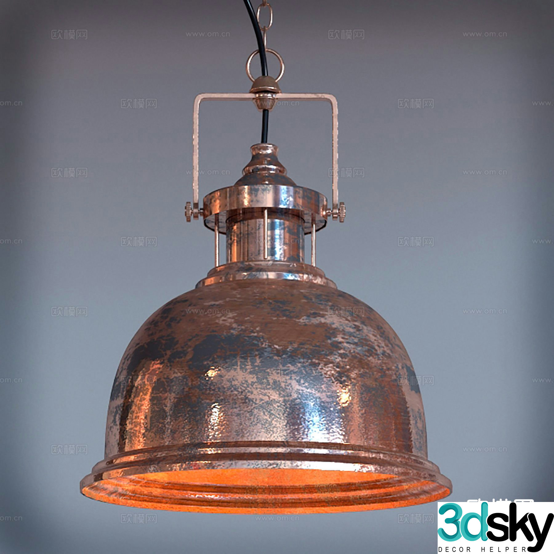Modern interior chandelier 3d model