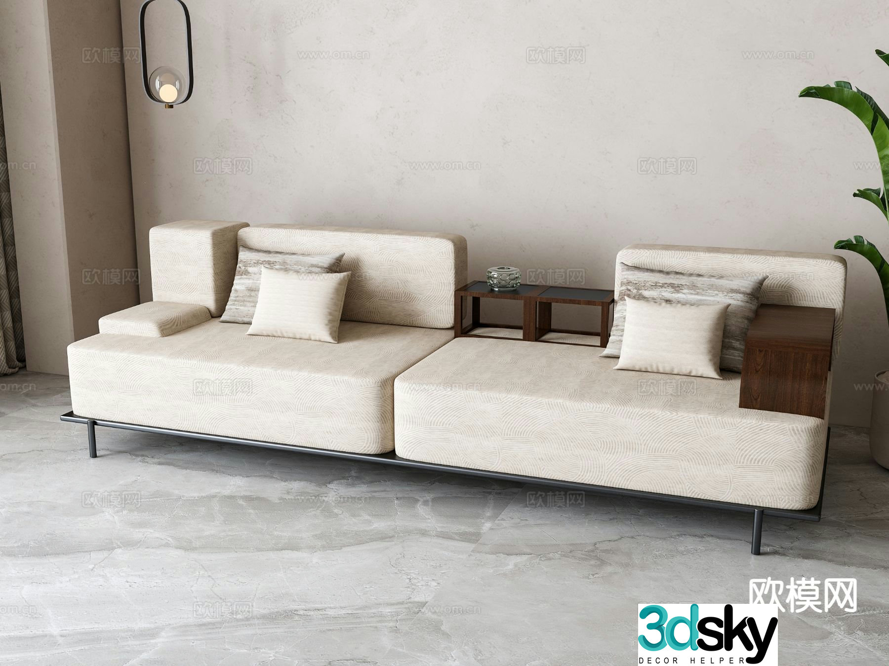 Modern love sofa 3d model