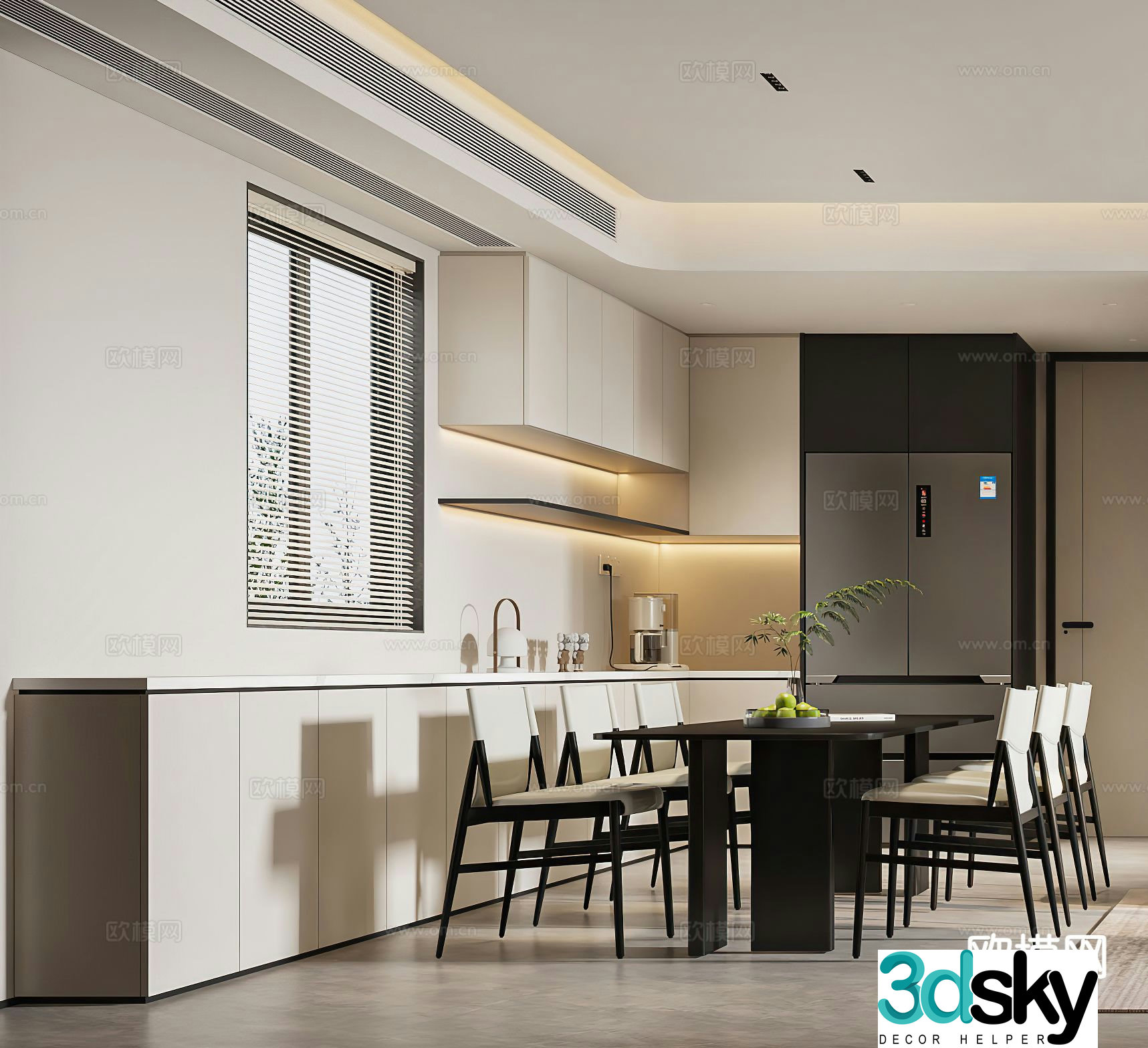 Modern restaurant 3d model