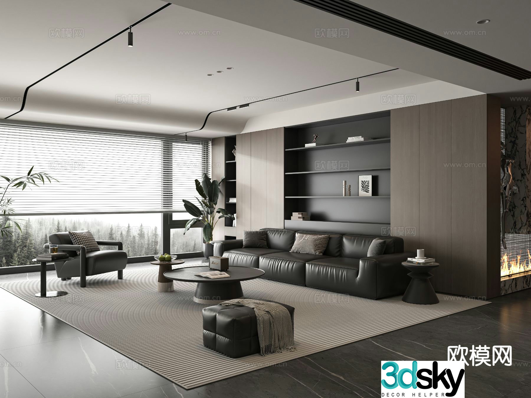 Italian living room 3d model