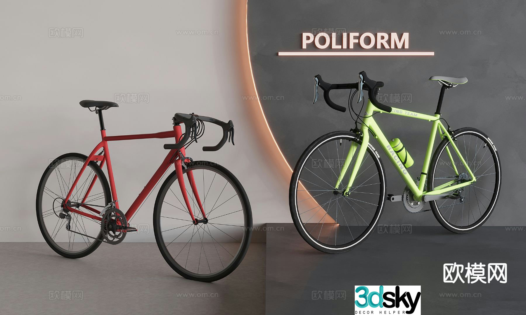 Variable speed mountain bike bicycle road bike sports bike bicycle 3d model