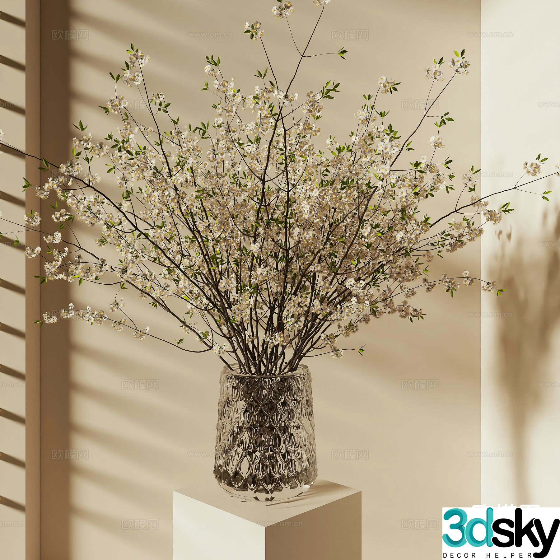 vase floral arrangement flower arrangement flowers 3d model