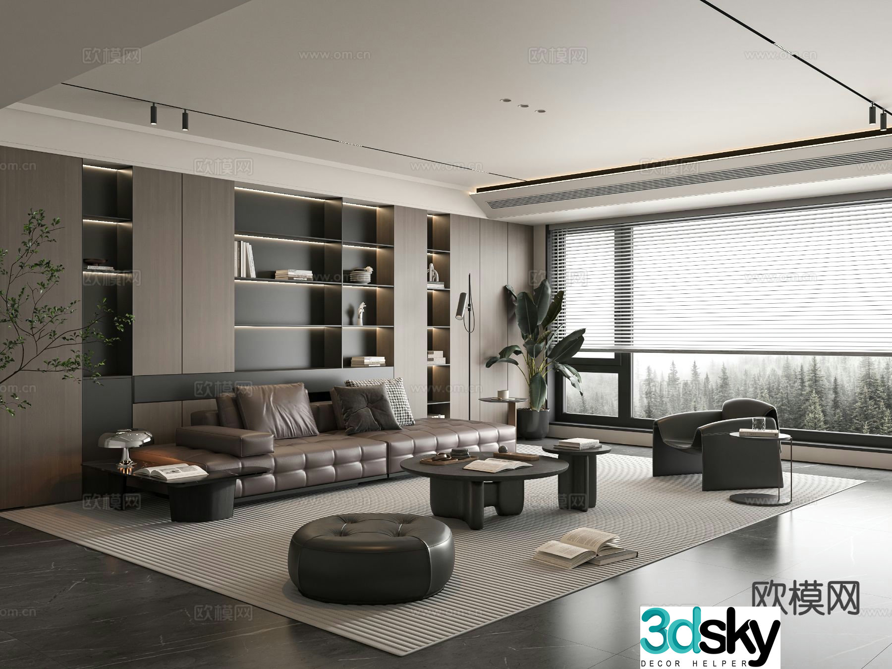 Italian living room 3d model