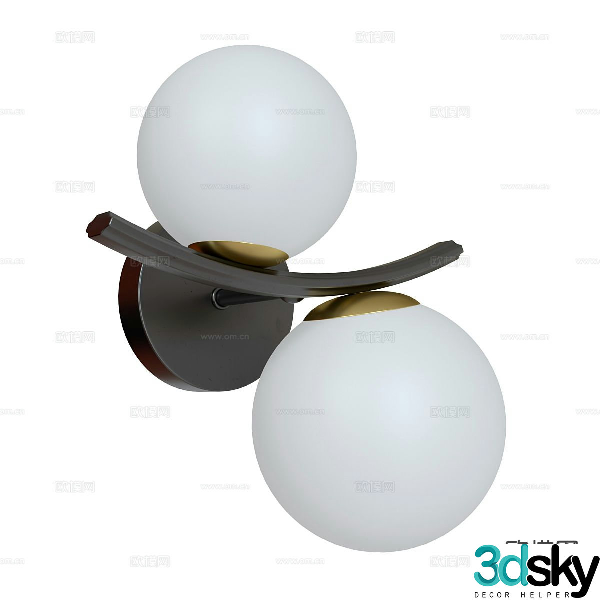 Modern wall light 3d model