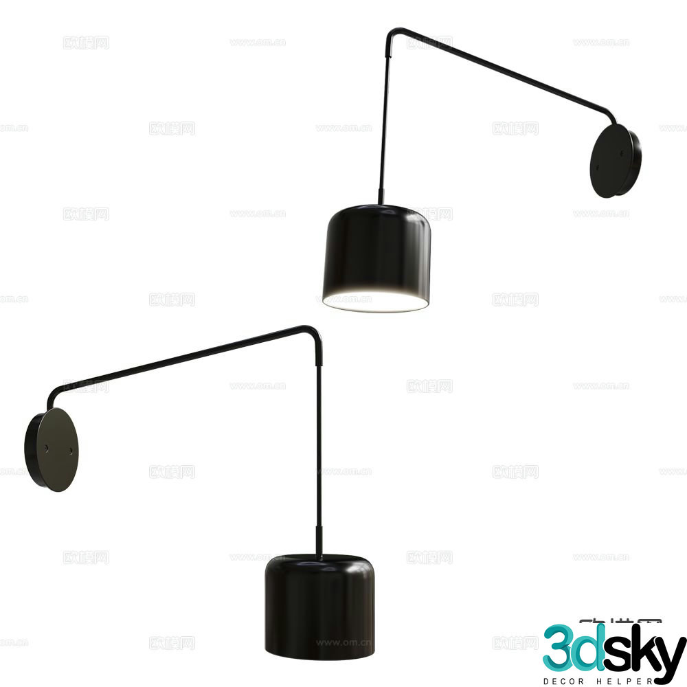 Ole simple wall lamp 3d model