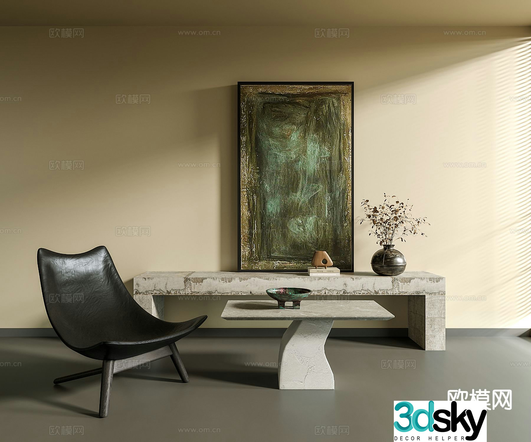 Modern lounge chair 3d model