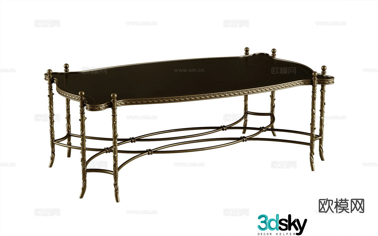 American coffee table 3d model