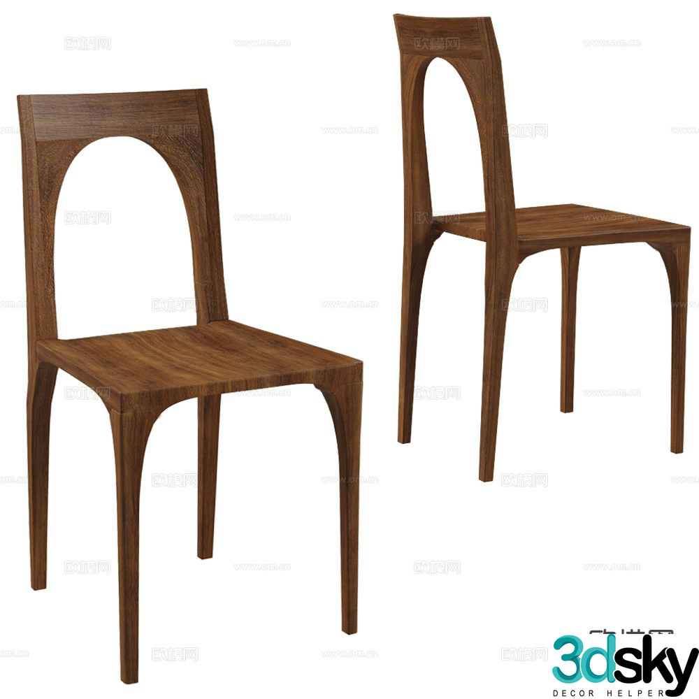 Paolo Castelli chair dining chair 3d model