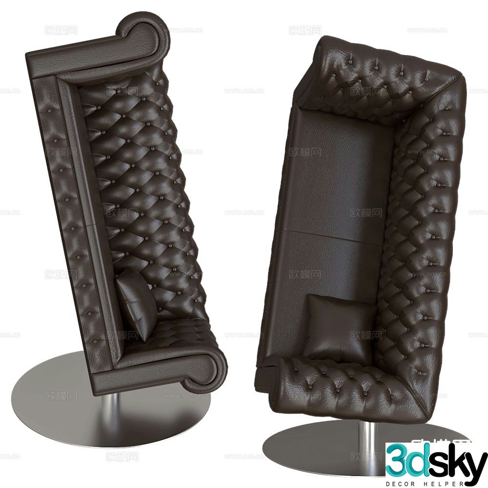 Moooi sofa model ornaments 3d model