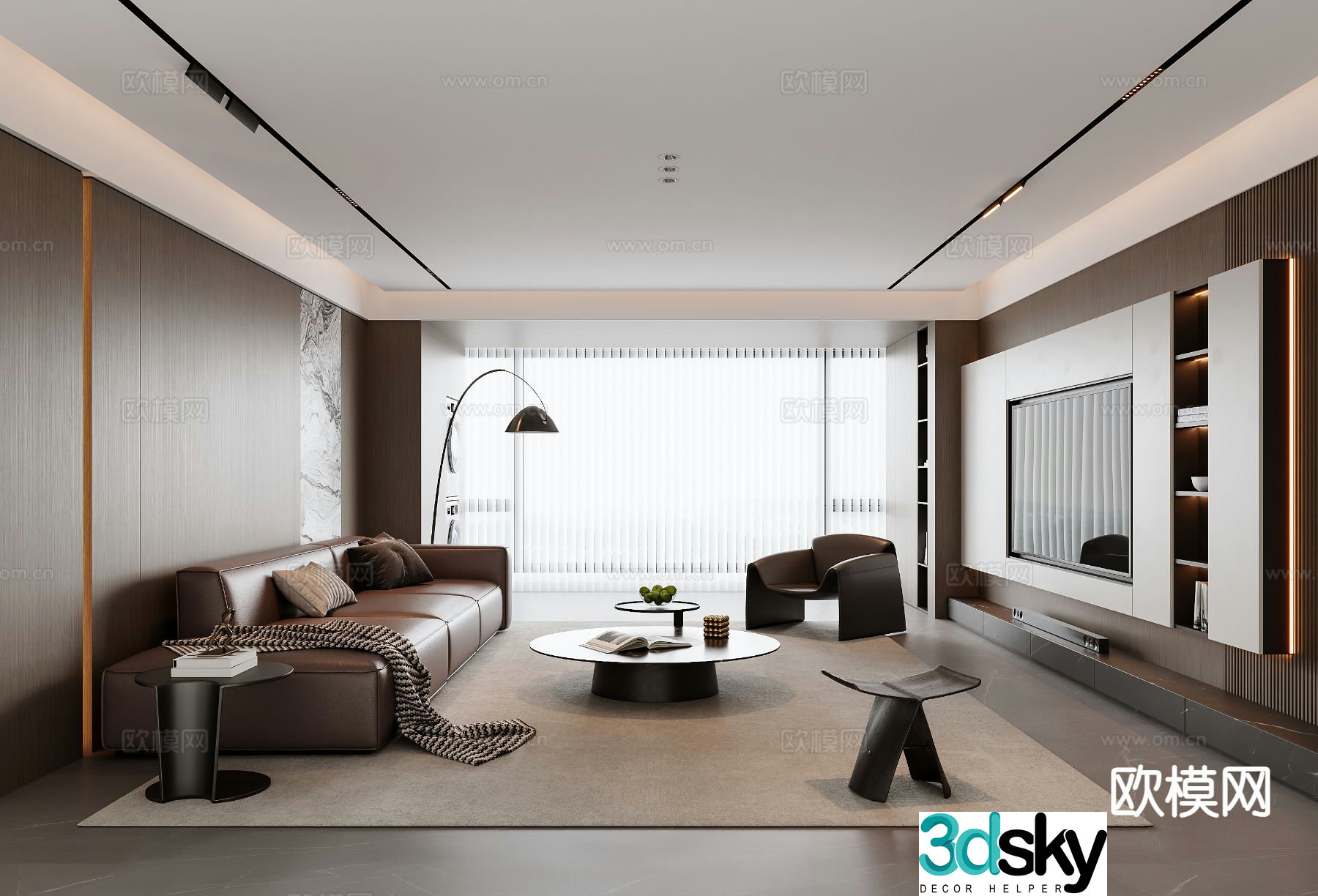 Italian living room 3d model