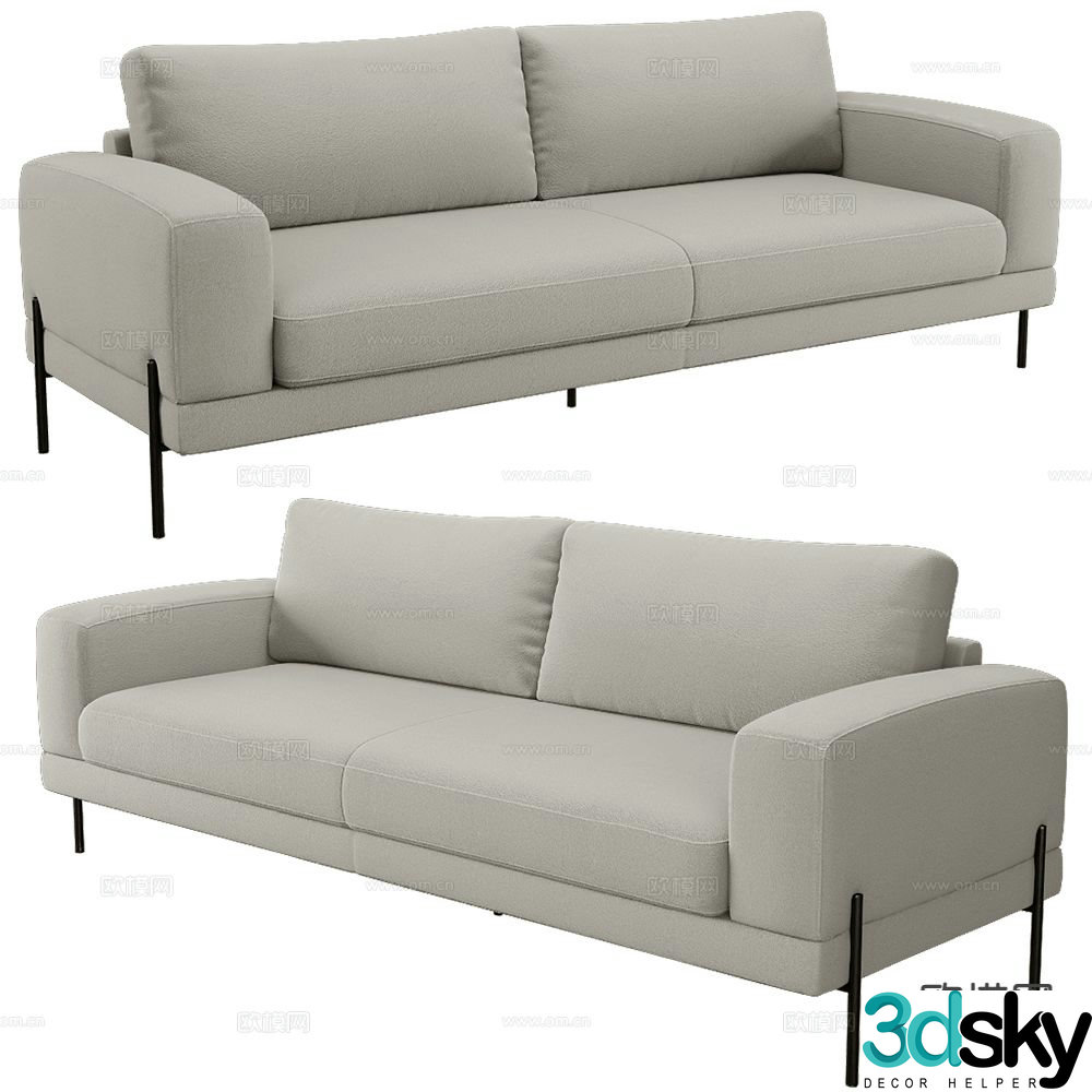 OPTISOFA multi-person sofa 3d model