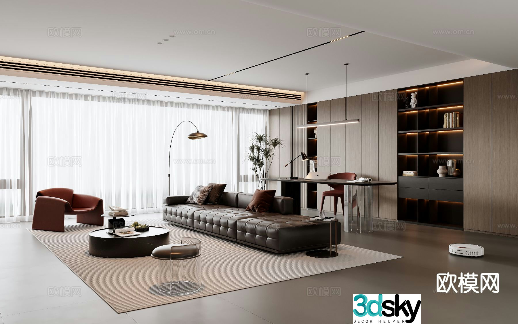 Italian living room 3d model