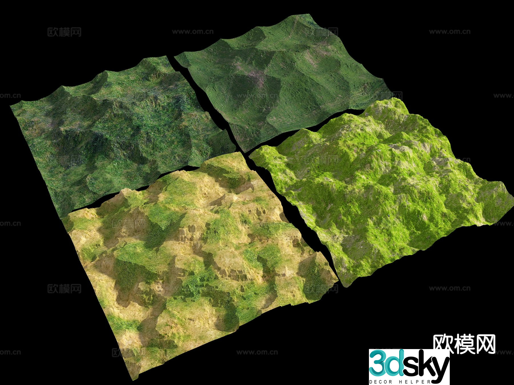 Modern mountains mountains mountain 3d model
