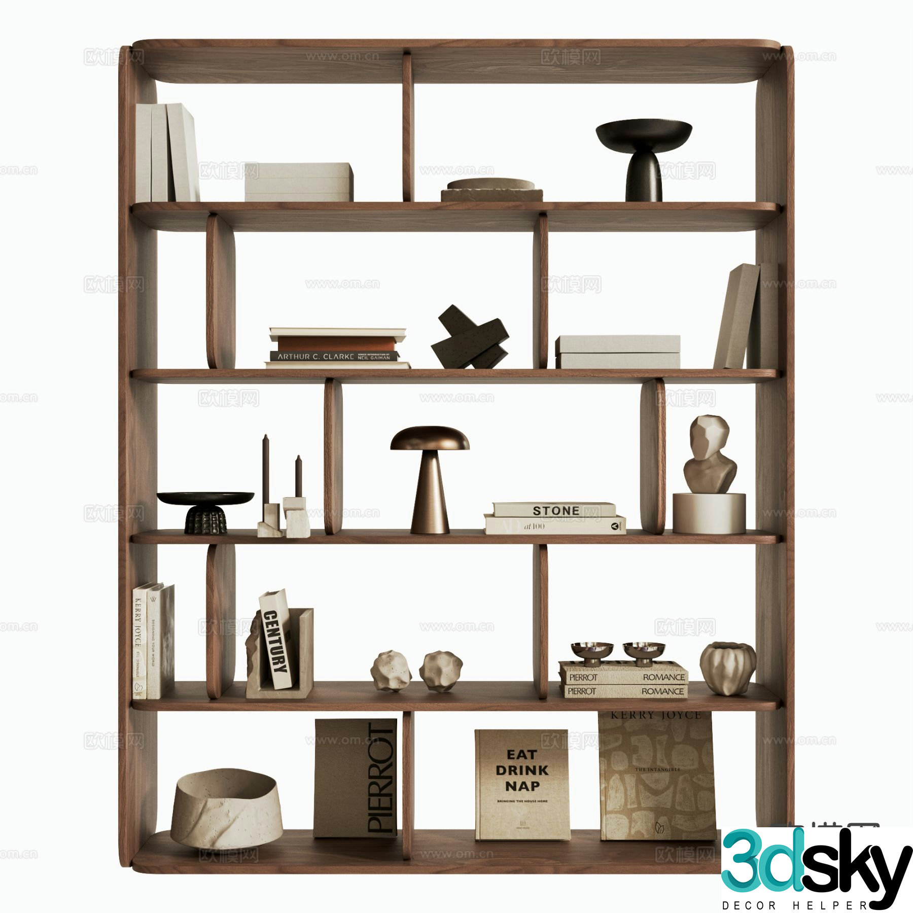 Modern storage rack decorative rack 3d model