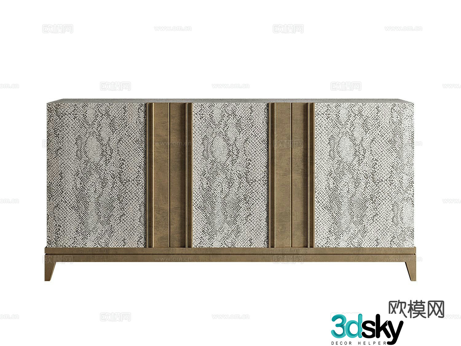 Modern side cabinet entrance cabinet 3d model
