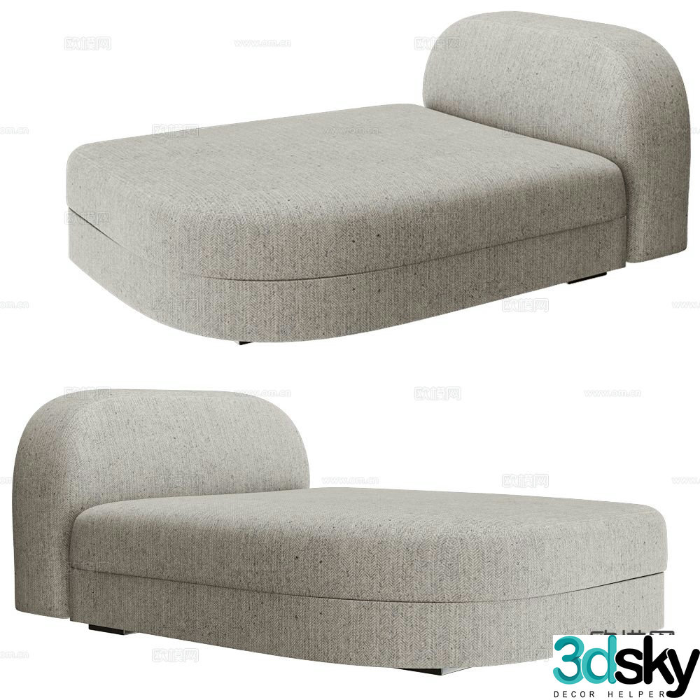 Modernature chaise longue 3d model