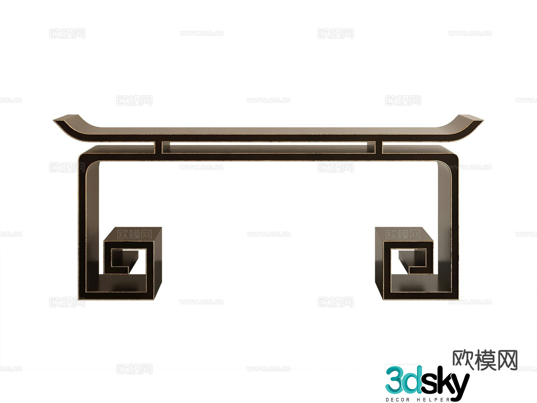 New Chinese-style Duanjingdai 3D model