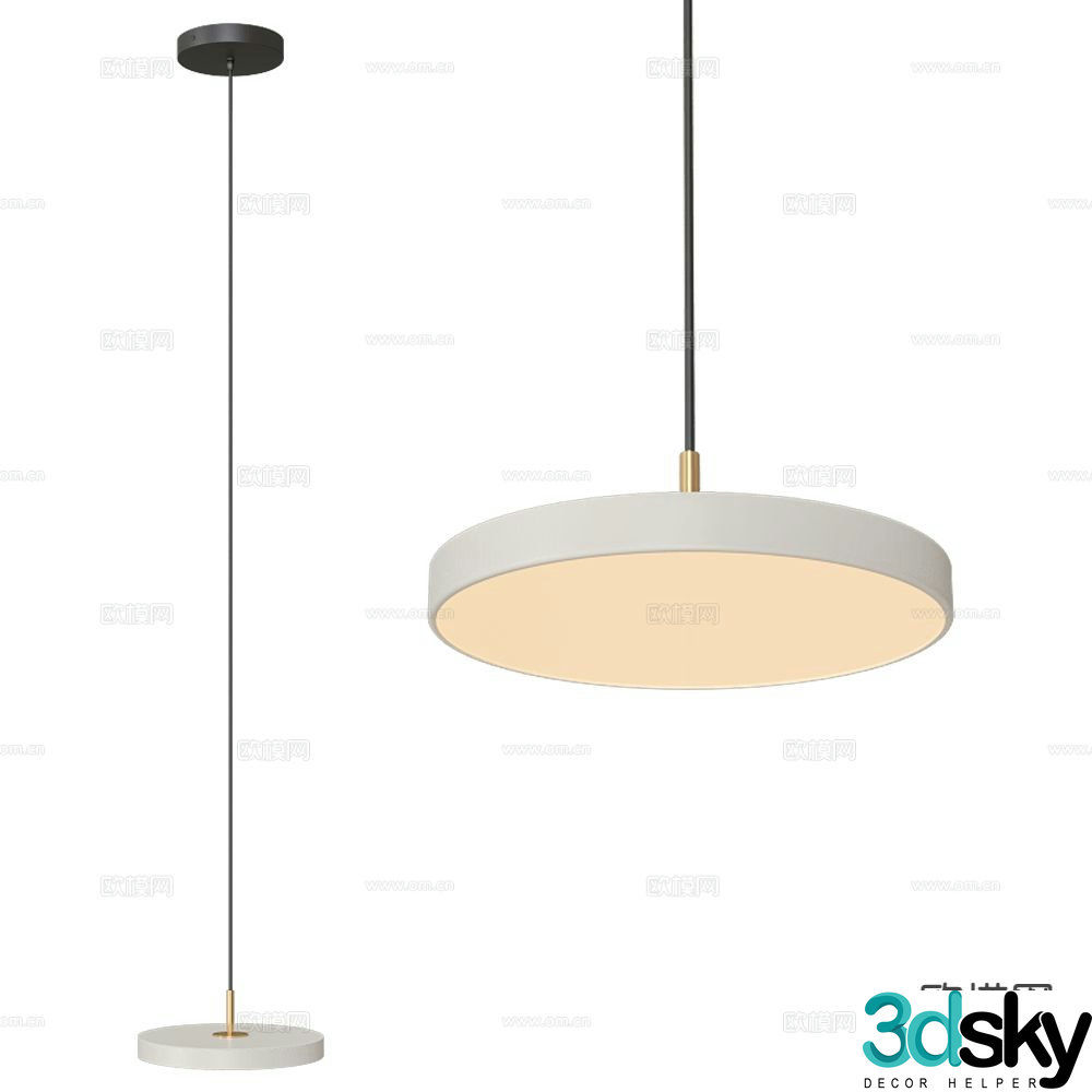 UMAGE round chandelier 3d model