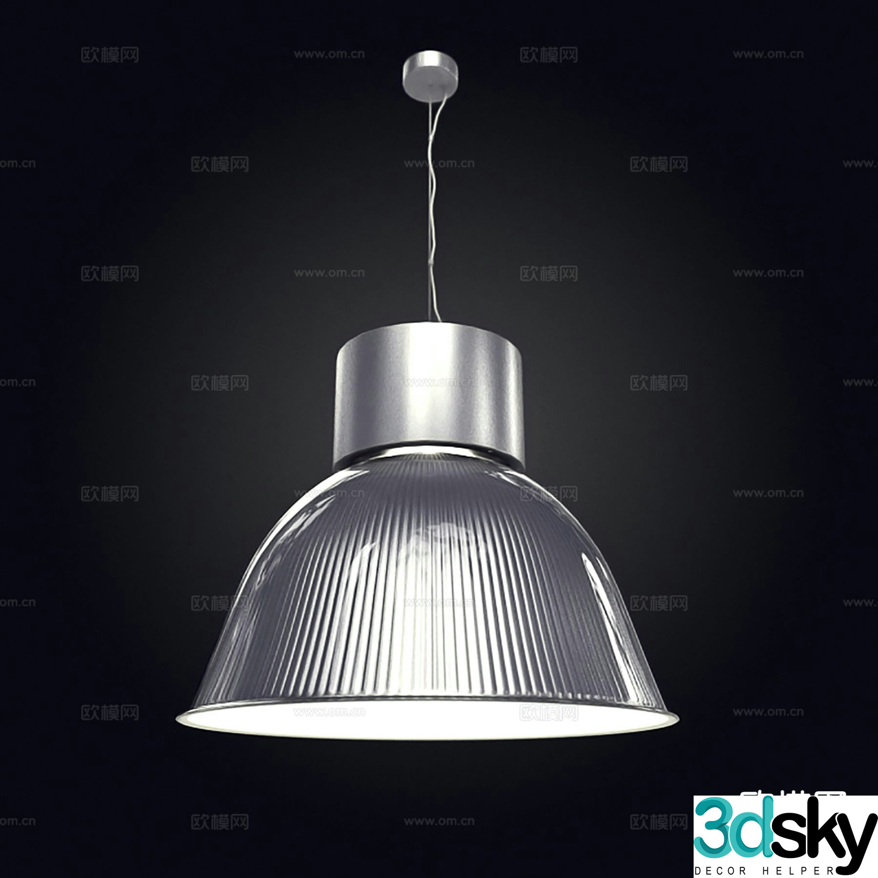 Modern interior chandelier 3d model