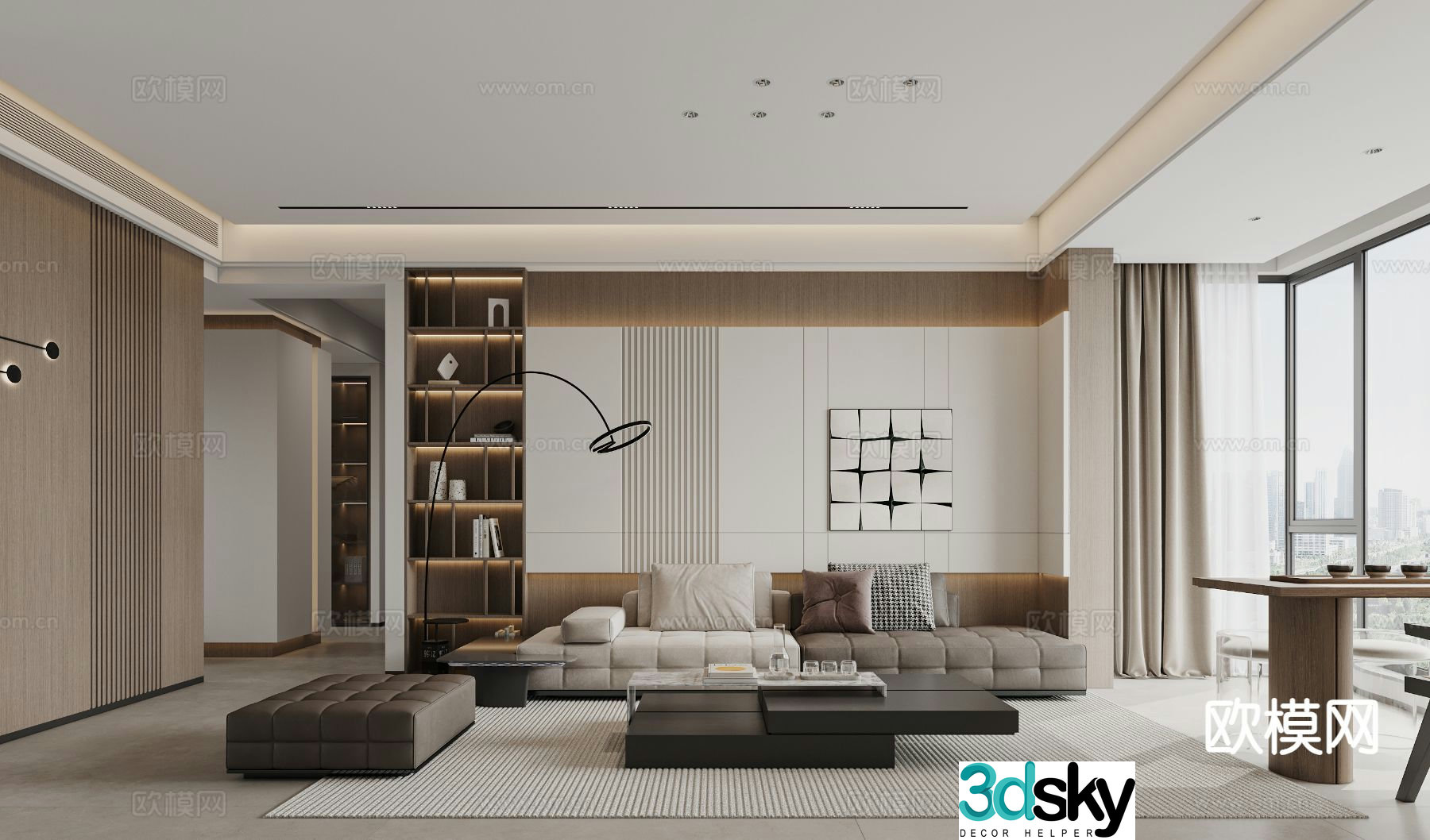 Italian living room 3d model